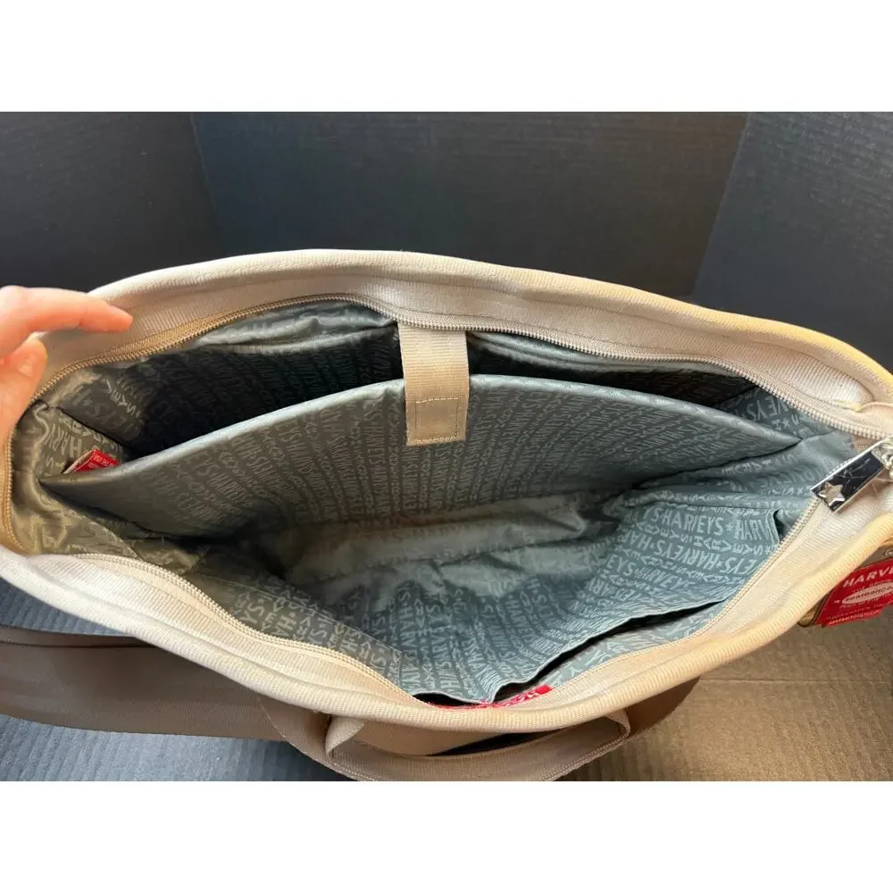 Harveys The Original Seatbelt Laptop Tote Bag Champagne Beige